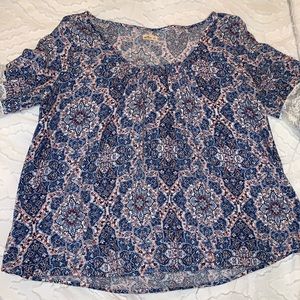 Hollister Purple Boho Top